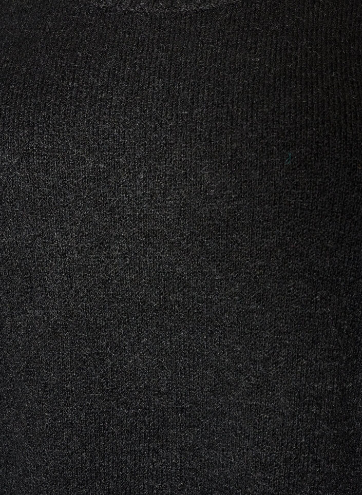 Lockerer Pullover mit Rundhalsausschnitt, Schwarz, Packshot image number 2