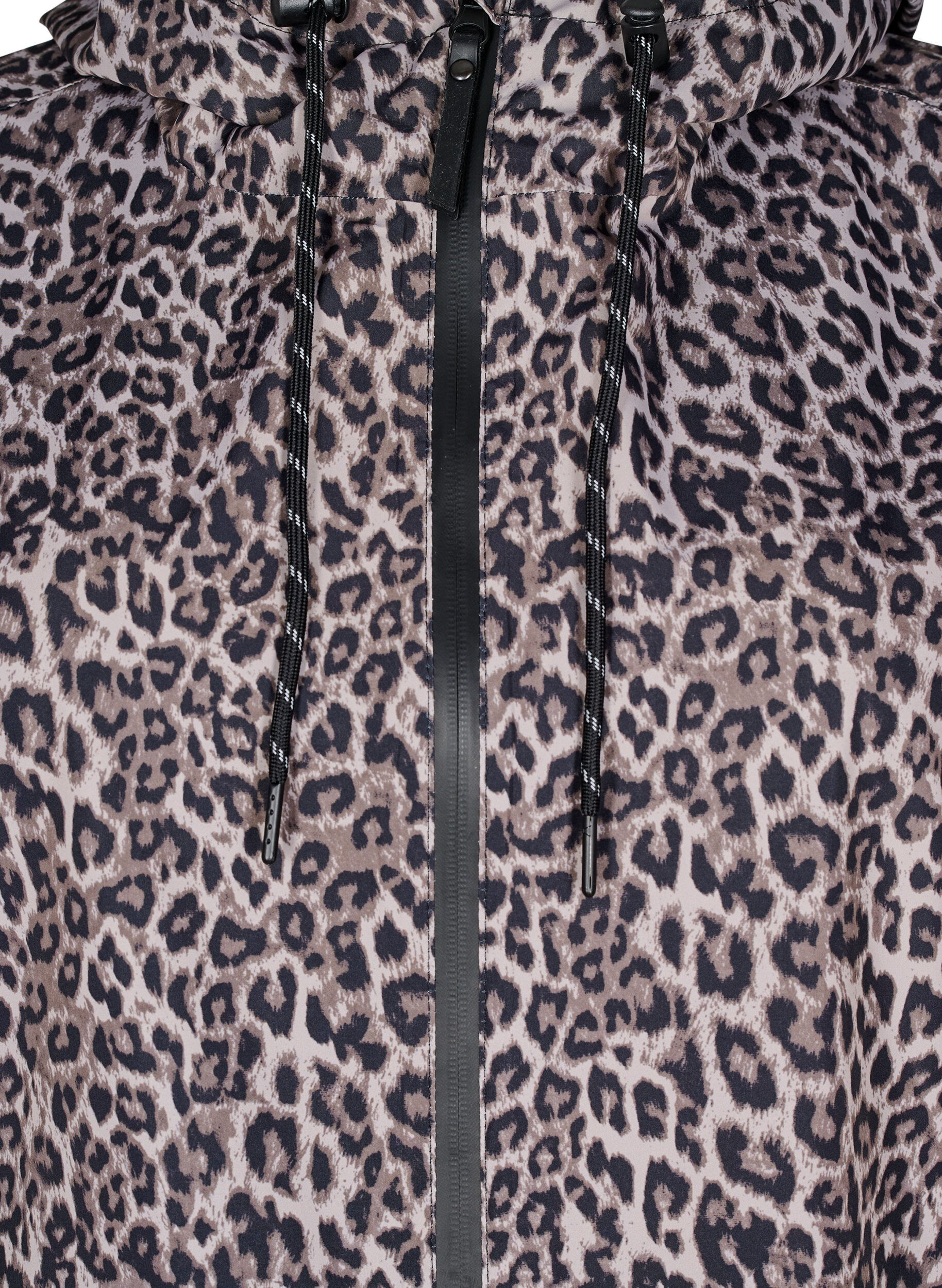 ZizziRegenmantel mit Taschen und Kapuze, Braun, Packshot image number 2