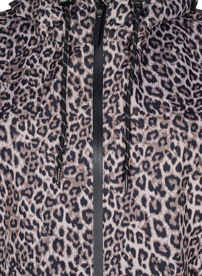 Regenmantel mit Taschen und Kapuze, Braun, Packshot image number 2