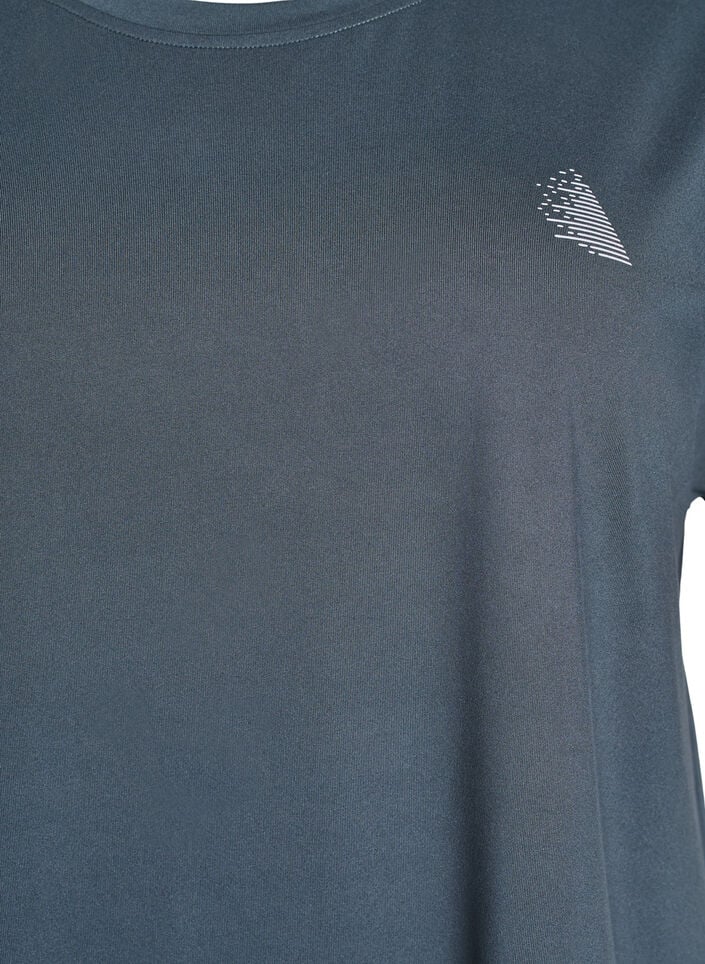 Einfarbiges Trainings-T-Shirt, Gr&uuml;n, Packshot image number 2