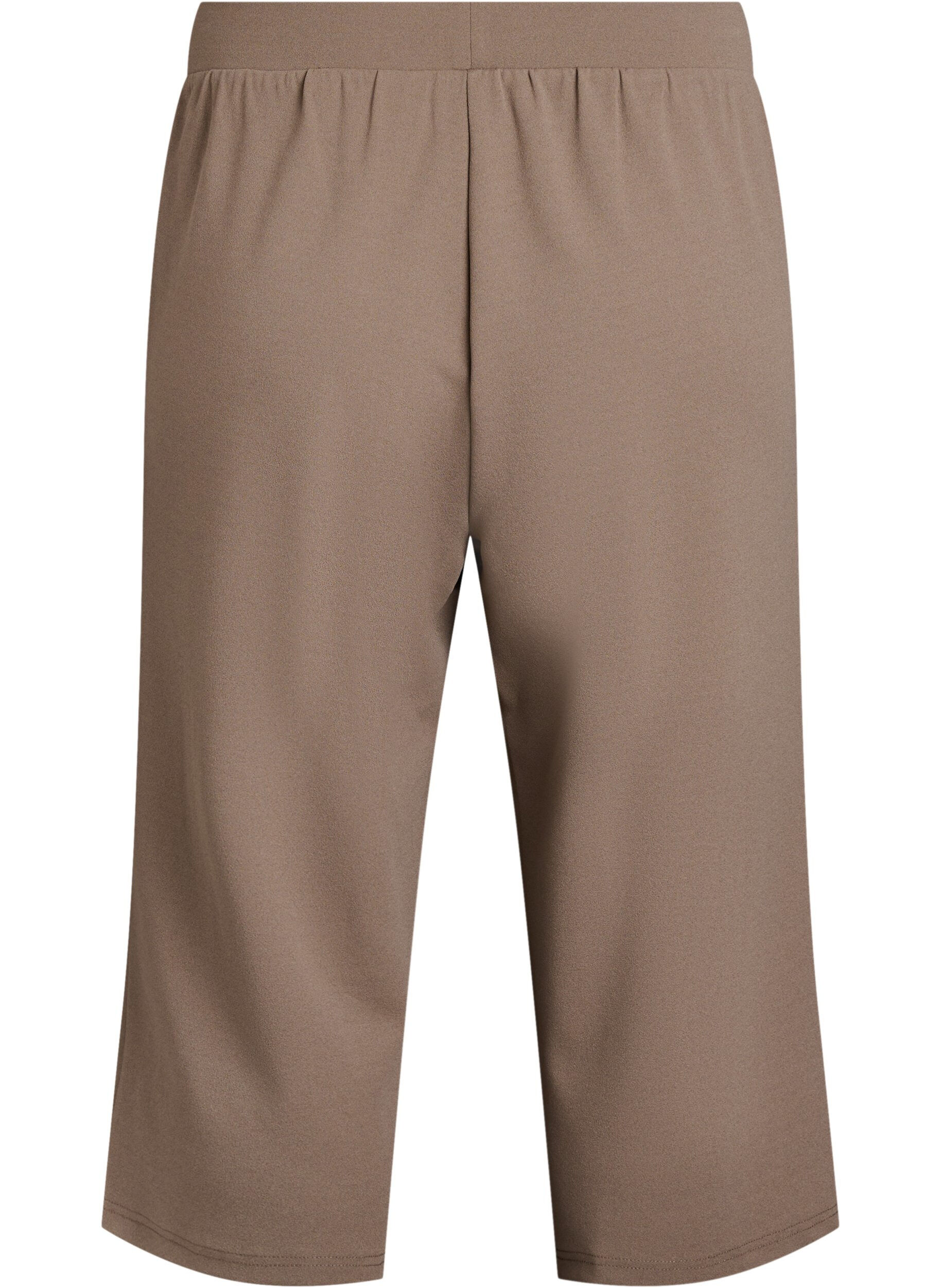 ZizziFLASH - Hochtaillierte Knickerbocker mit lockerem Schnitt, Braun, Packshot image number 1