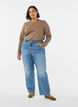 Basic Bluse aus Jersey mit langen &Auml;rmeln, Braun, Model image number 1