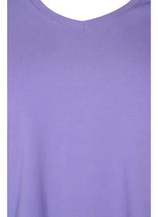 Einfarbiges basic T-Shirt aus Baumwolle, Veronica, Packshot image number 2