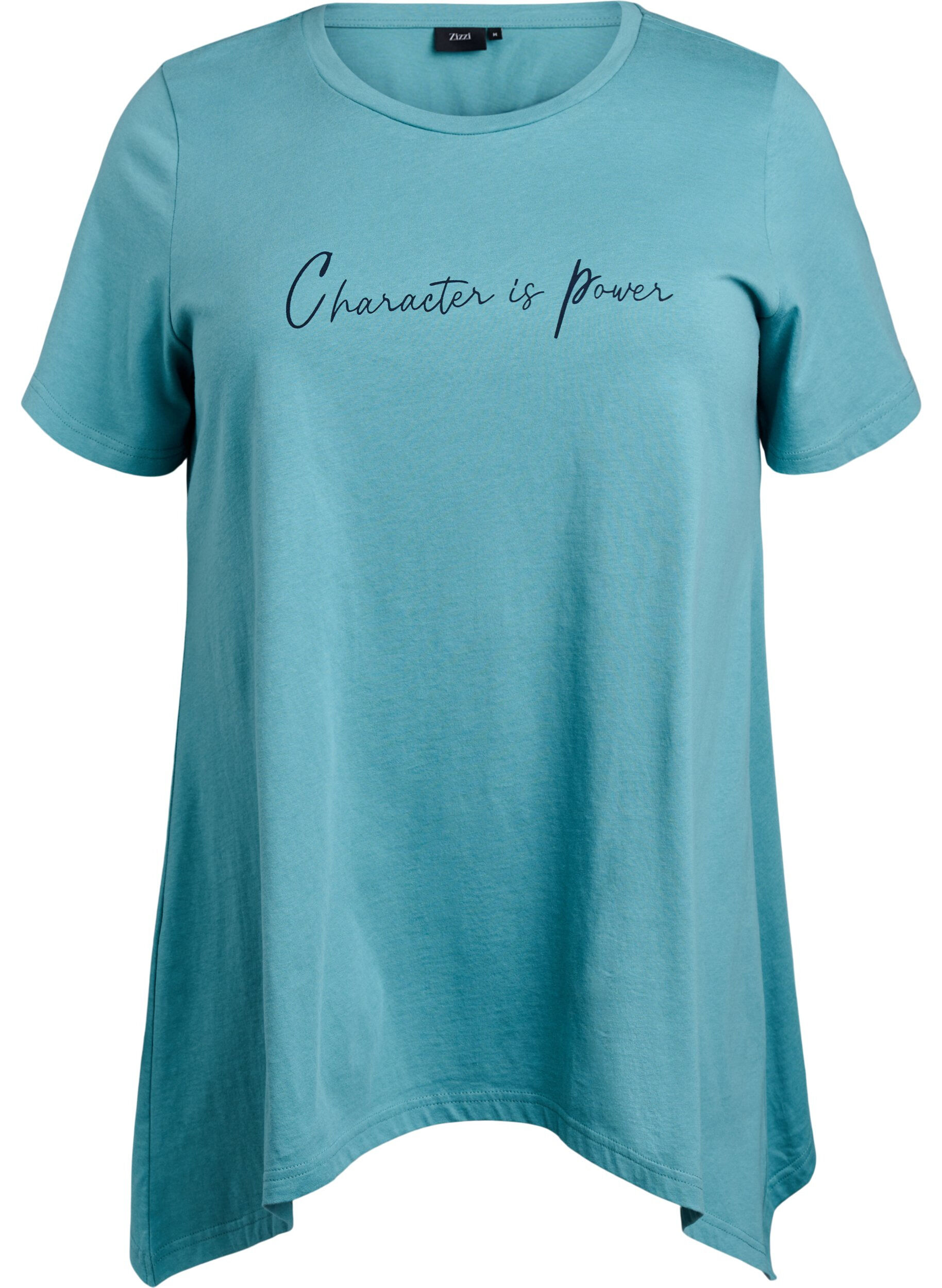 ZizziT-Shirt mit Rundhalsausschnitt und A-Linie, Gr&uuml;n, Packshot image number 0