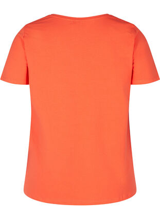 Basic T-Shirt, Living Coral, Packshot image number 1