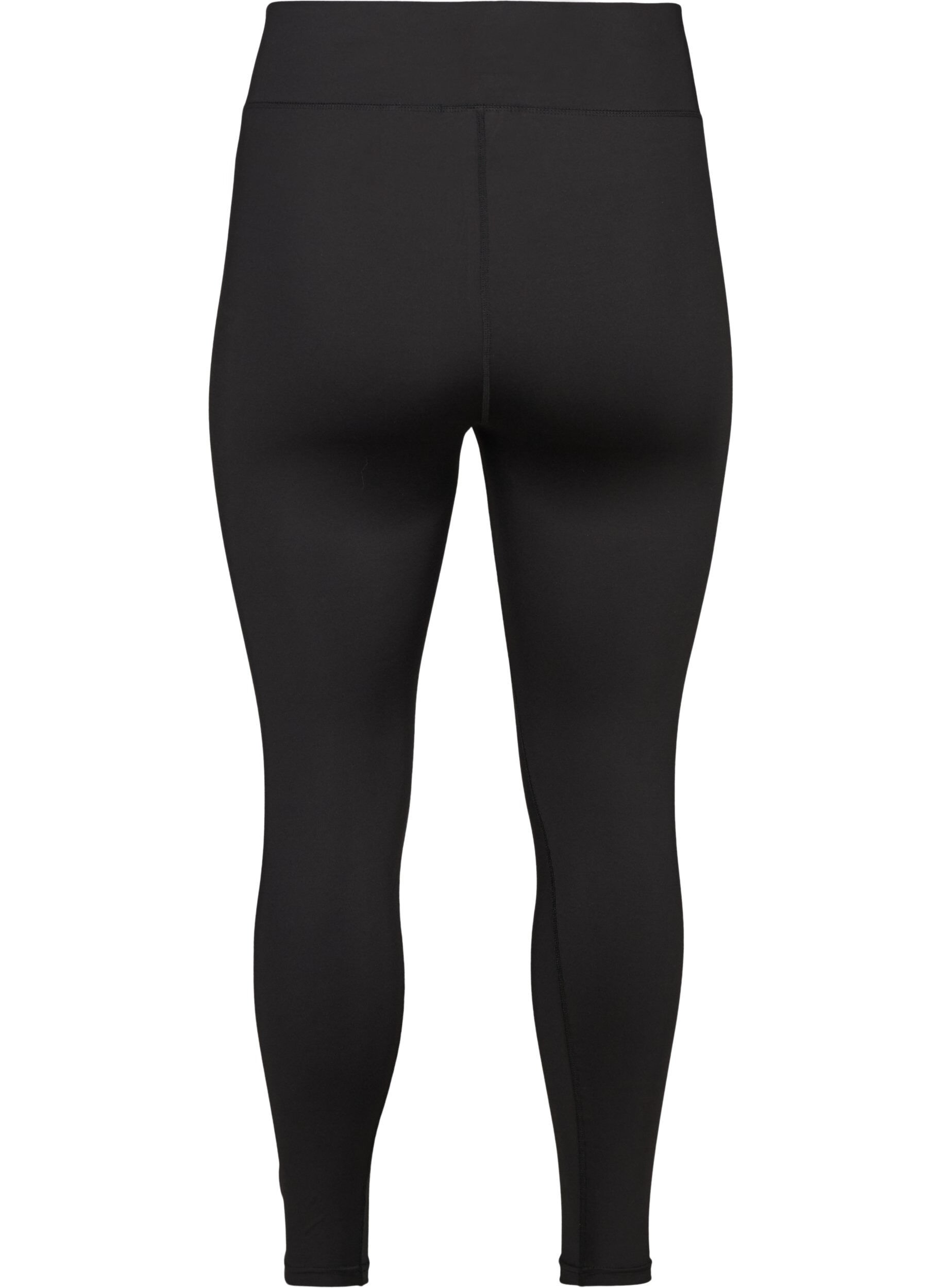 ZizziGek&uuml;rzte Basic-Trainingsleggings, Schwarz, Packshot image number 1