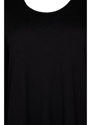 Langärmliges Kleid mit Rückenausschnitt, Black, Packshot image number 2