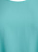 Bluse mit kurzen &Auml;rmeln und einem Rundhalsausschnitt, Blau, Packshot image number 2
