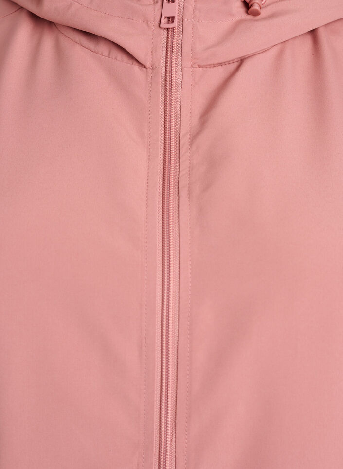 Leichte Jacke mit Kapuze und Rei&szlig;verschluss, Rot, Packshot image number 2