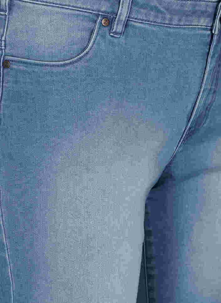 Slim Fit Emily Shorts mit normaler Taille, Light blue denim, Packshot image number 2