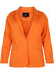 Schlichter Blazer mit Knopf und Dekorationstaschen, Mandarin Orange, Packshot image number 0