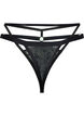 G-String mit Spitze, Black, Packshot image number 1