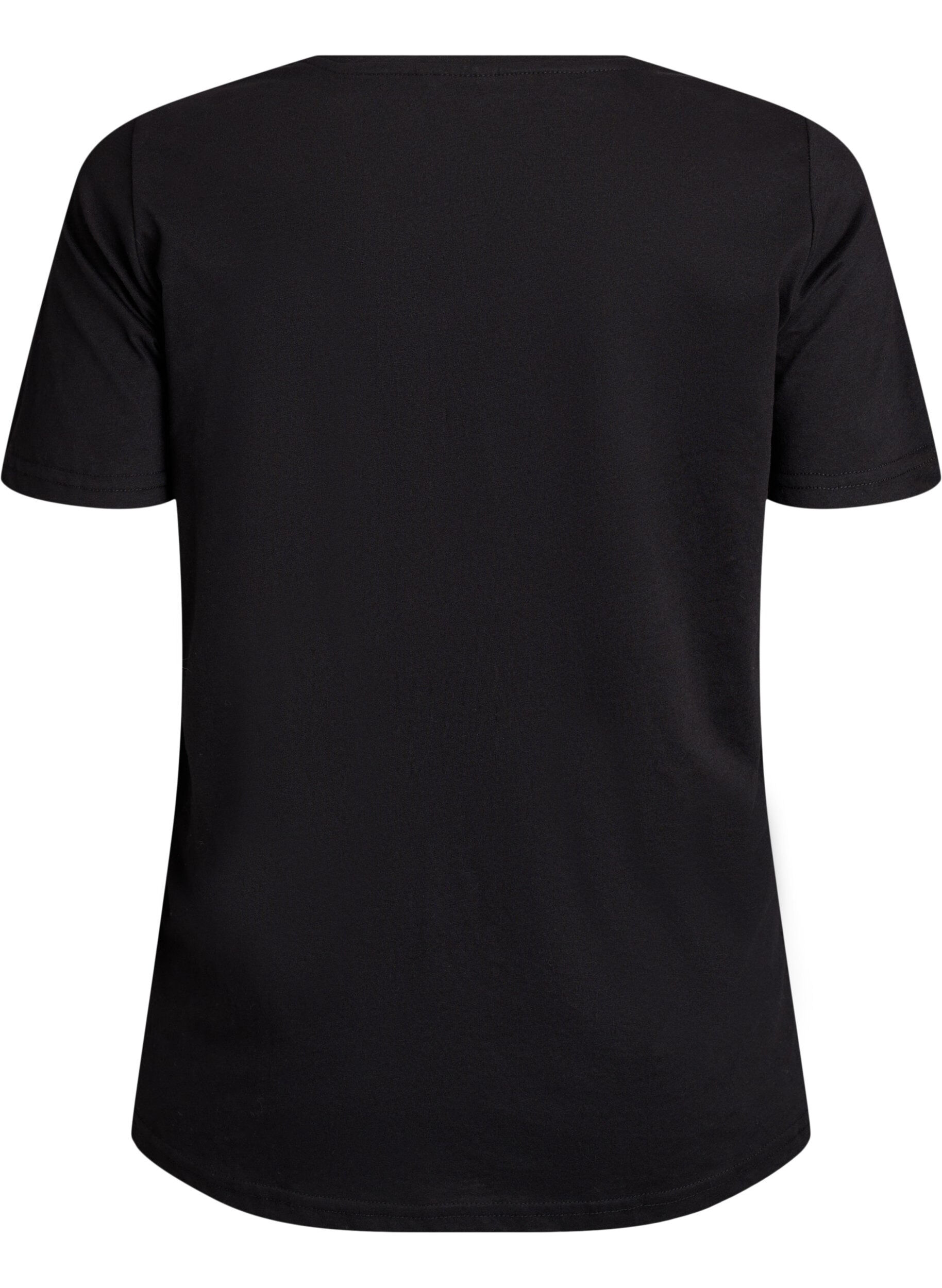 ZizziT-Shirt mit Print, Schwarz, Packshot image number 1