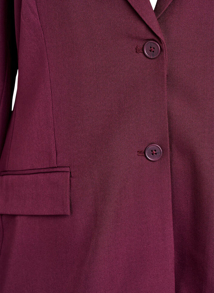 Blazer mit Taschen und Schlitzen, Dunkles Bordeaux, Packshot image number 2