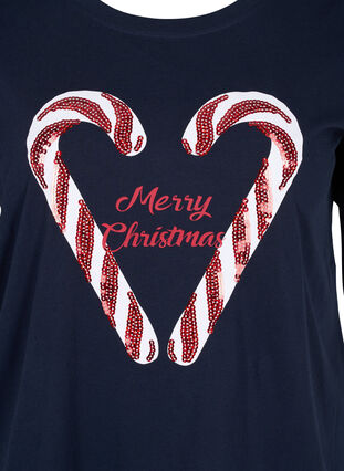Weihnachts-T-Shirt aus Baumwolle, Night Sky Stok, Packshot image number 2
