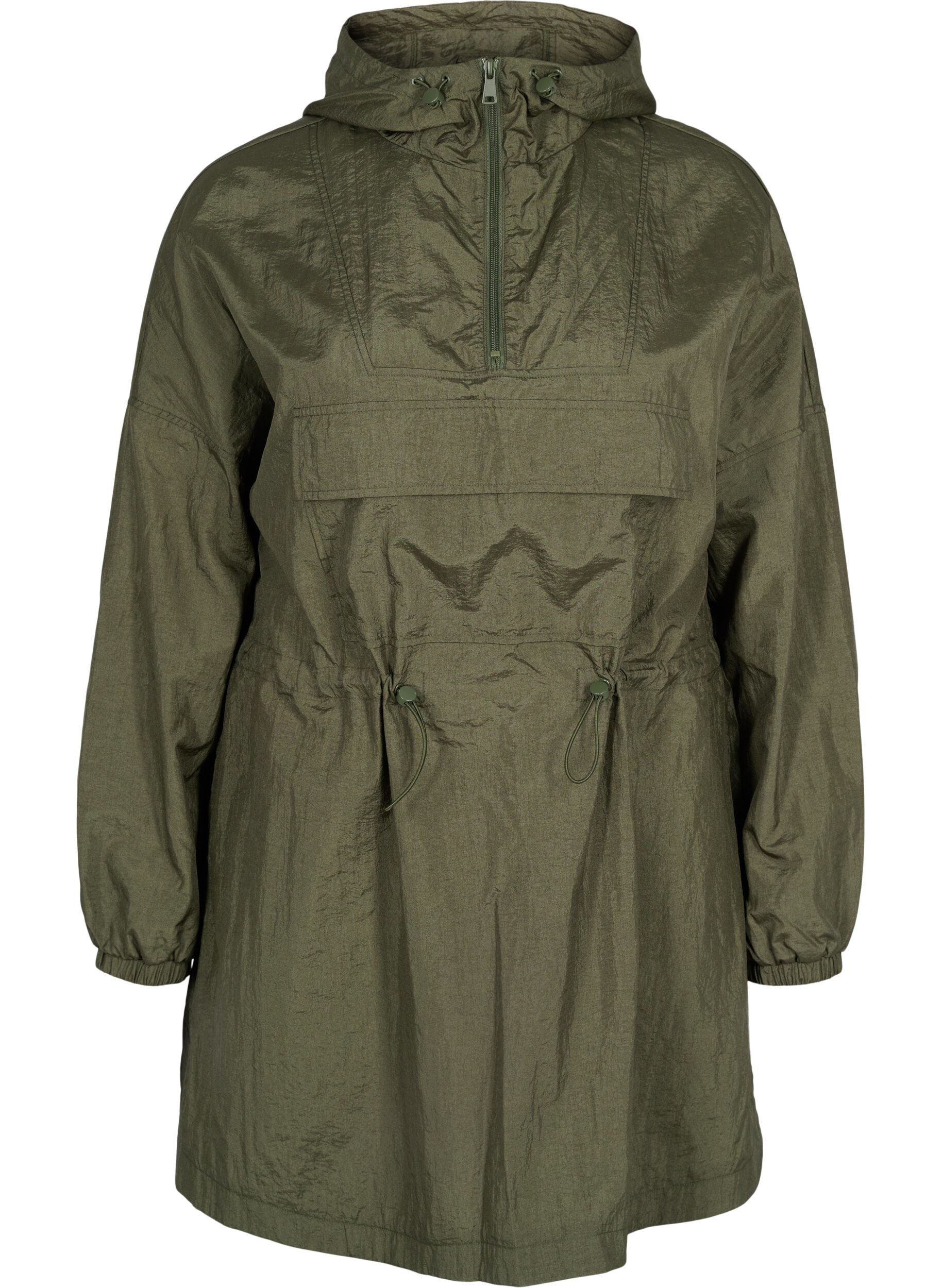 ZizziLanger Anorak mit Kapuze und Taschen, Grape Leaf, Packshot image number 0