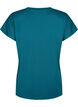 Lockeres Trainings-T-Shirt mit V-Ausschnitt, Deep Teal, Packshot image number 1