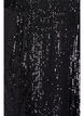 Hoch taillierte Paillettenhose mit weiten Beinen, Schwarz, Packshot image number 2