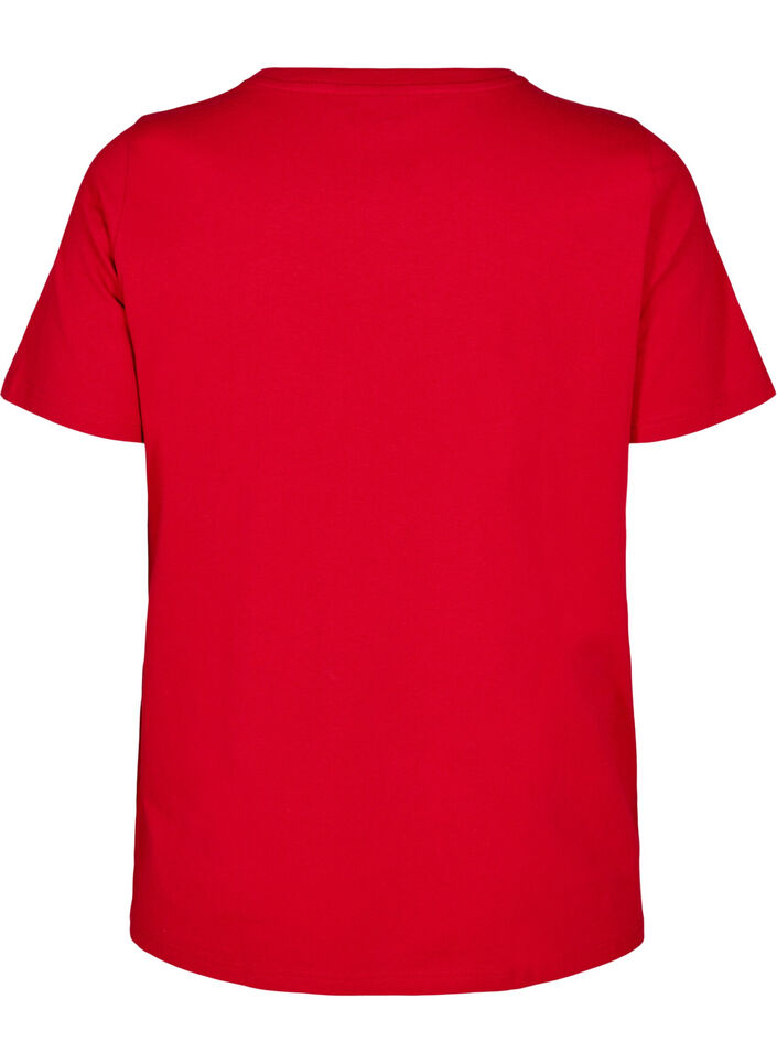 Baumwoll-T-Shirt mit Motiv, Salsa w. Hearts, Packshot image number 1