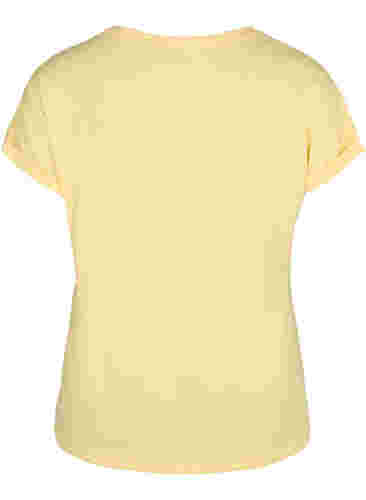 Kurzärmeliges T-Shirt aus einer Baumwollmischung, Popcorn, Packshot image number 1