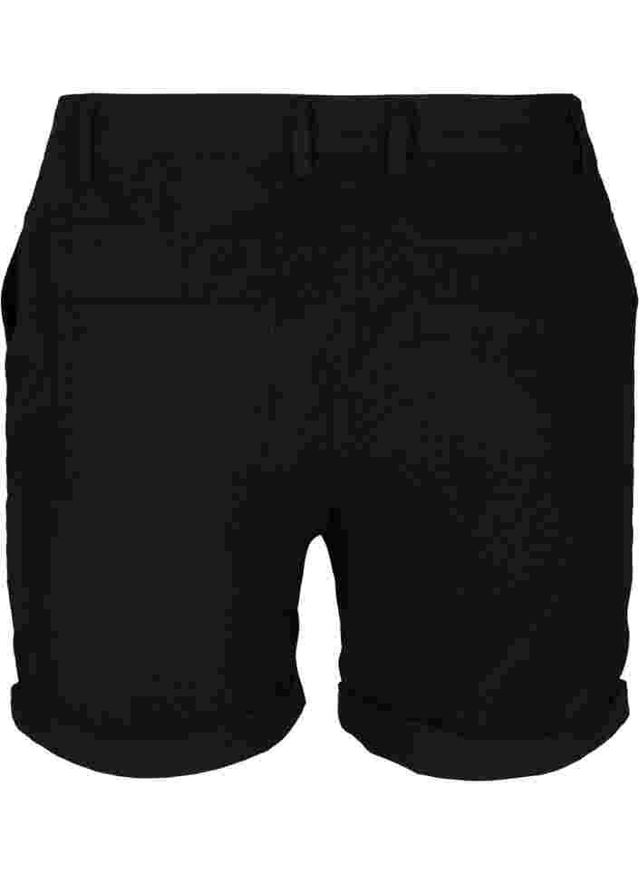 Baumwollshorts mit Taschen, Black, Packshot image number 1