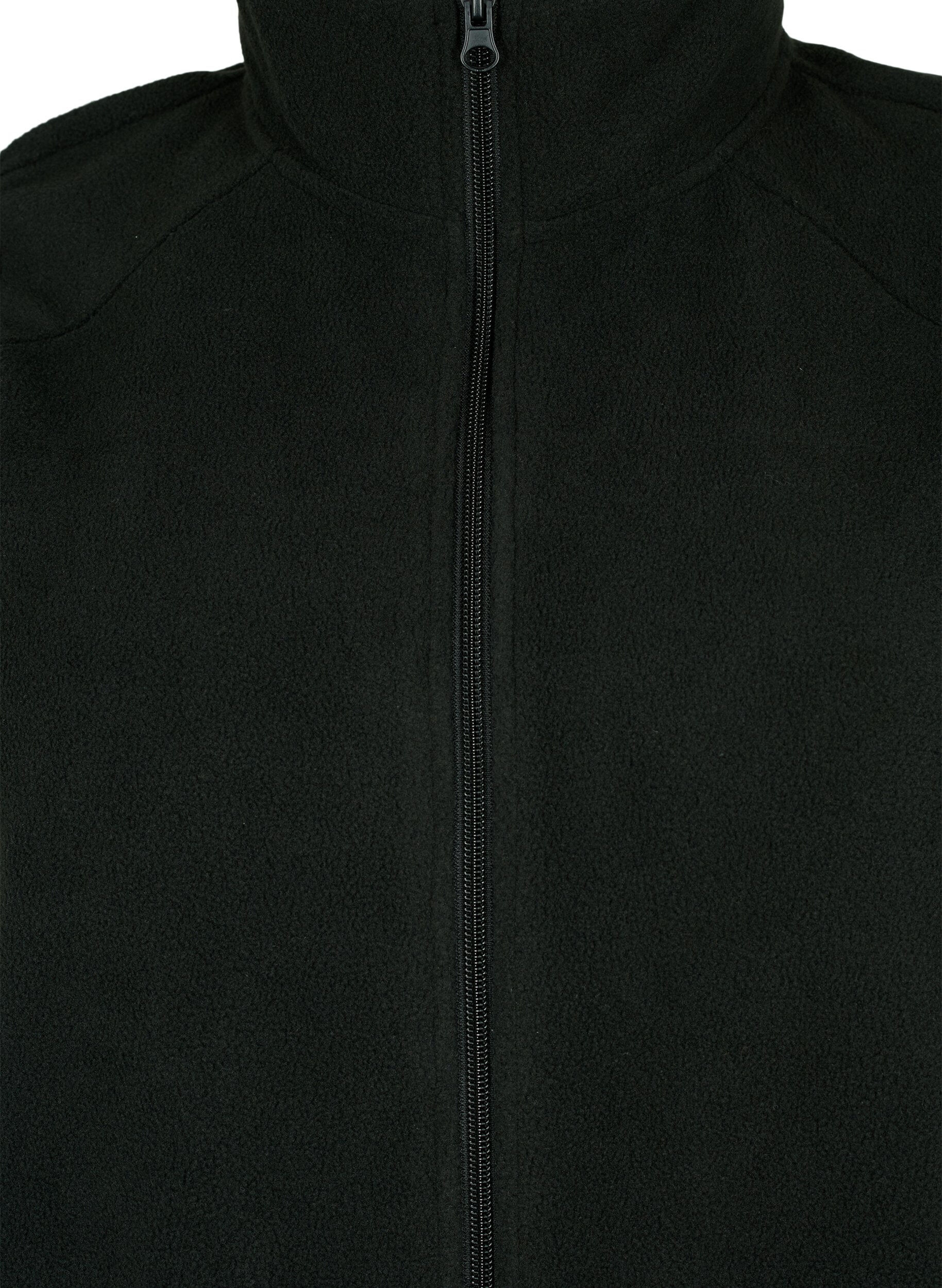 ZizziFleeceweste mit Taschen, Schwarz, Packshot image number 2