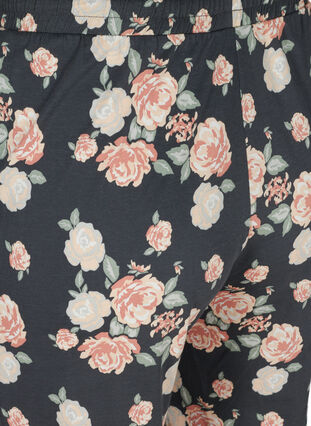 Schlafanzughose aus Baumwolle mit Blumenmuster, Blue Flower AOP, Packshot image number 3