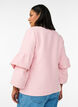 Jacke aus Boucl&eacute; mit R&uuml;schendetails, Pink, Model image number 2