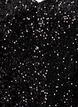 Kurzes A-Linien-Pailletten-Kleid, Schwarz, Packshot image number 2