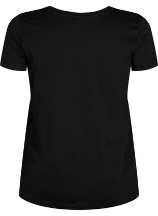 Trainings-T-Shirt mit Print, Black w.Less Is More, Packshot image number 1