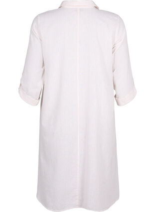 Gestreiftes Kleid aus Baumwolle und Leinen, Sandshell Wh. Stripe, Packshot image number 1