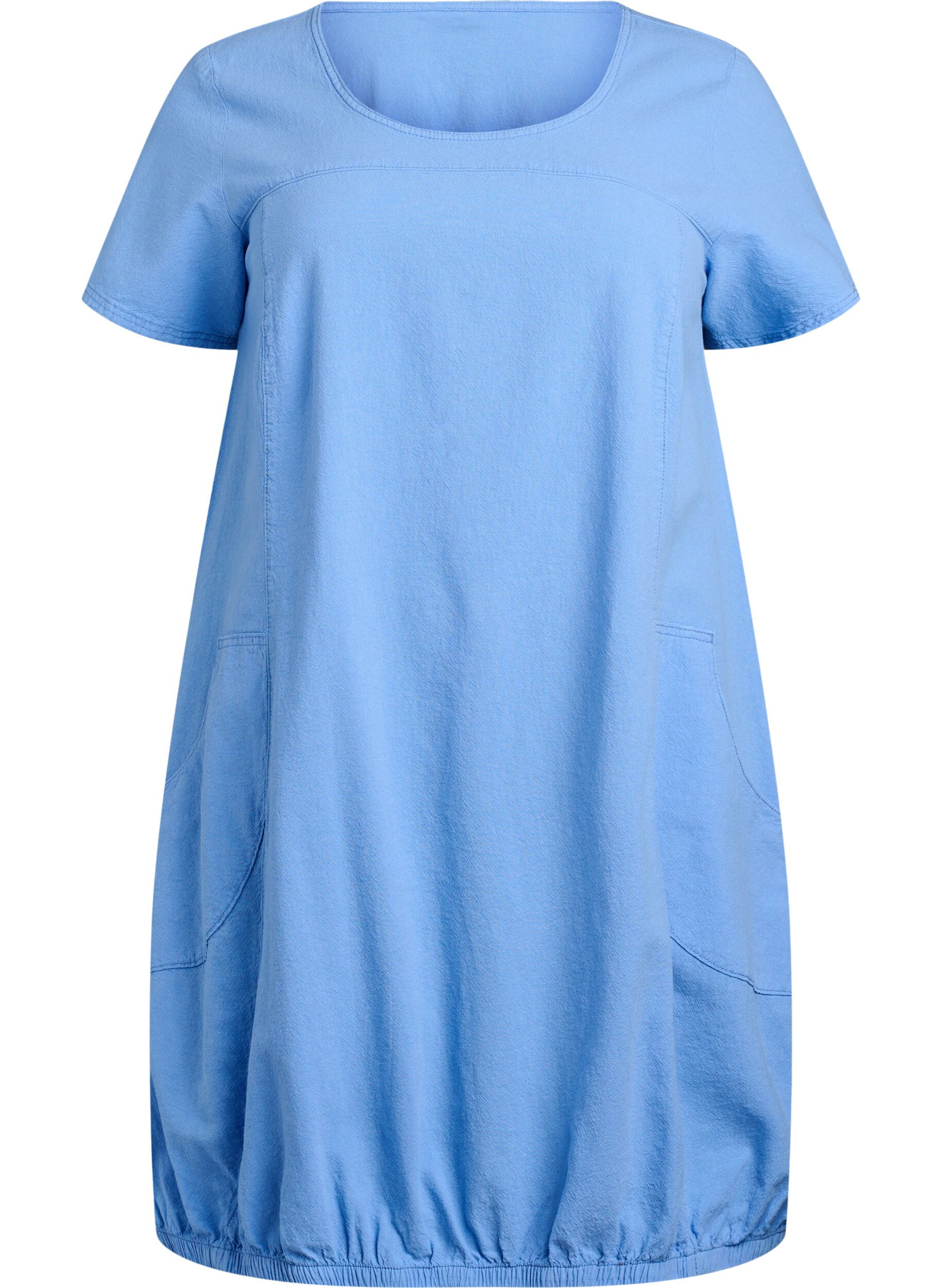 Baumwollkleid mit kurzen &Auml;rmeln