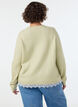 Strickbluse mit Spitzenbesatz am Saum, Gr&uuml;n, Model image number 2