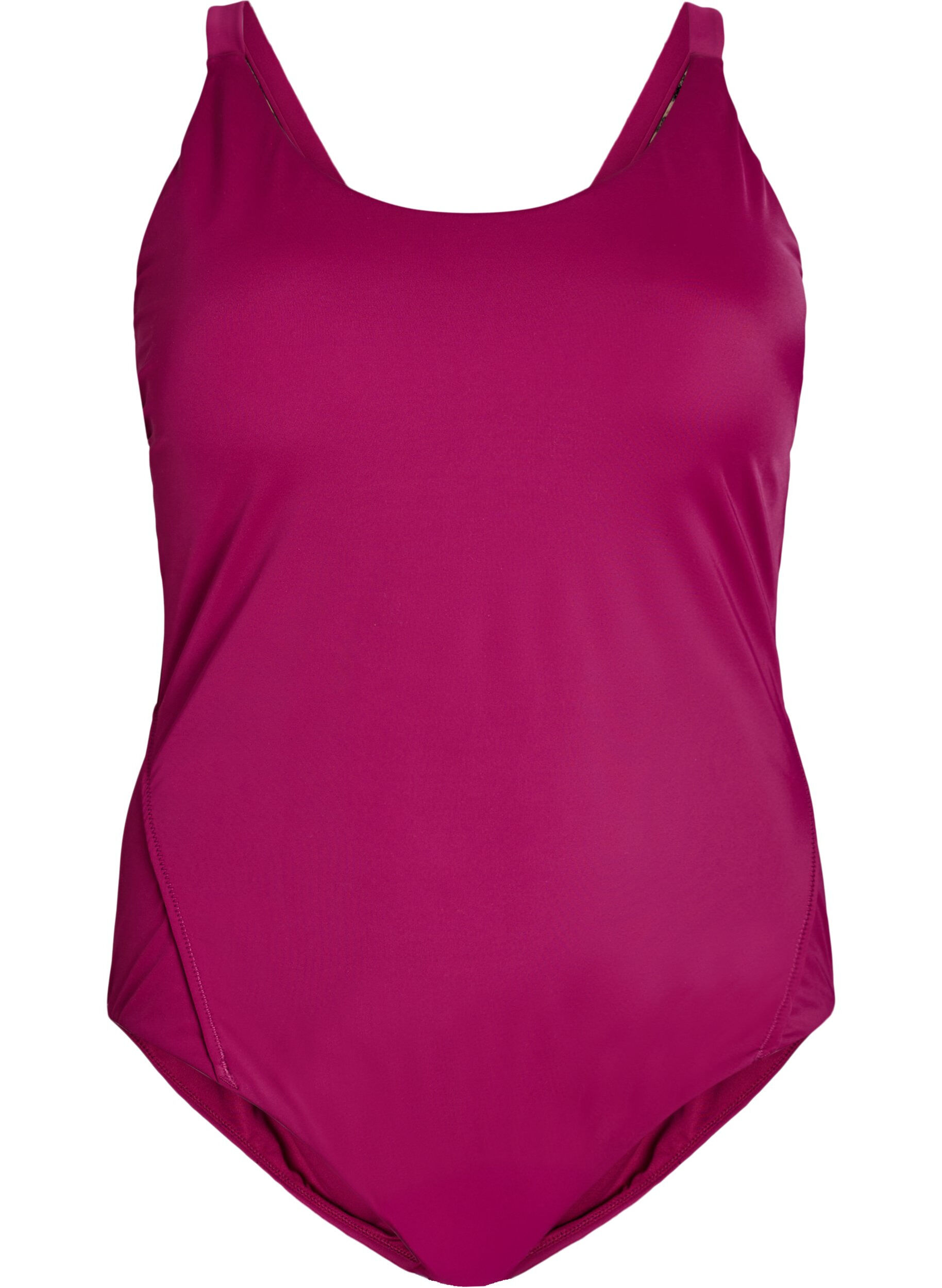 ZizziBadeanzug mit R&uuml;ckendetail, Rot, Packshot image number 0