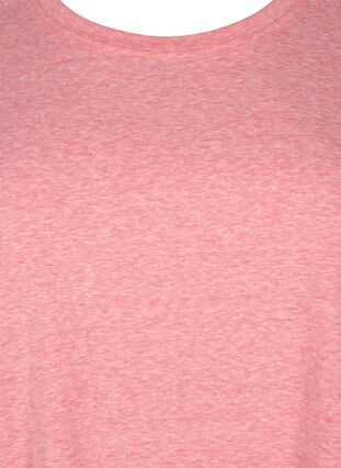 Melange T-Shirt mit kurzen Ärmeln, Living Coral Mel., Packshot image number 2