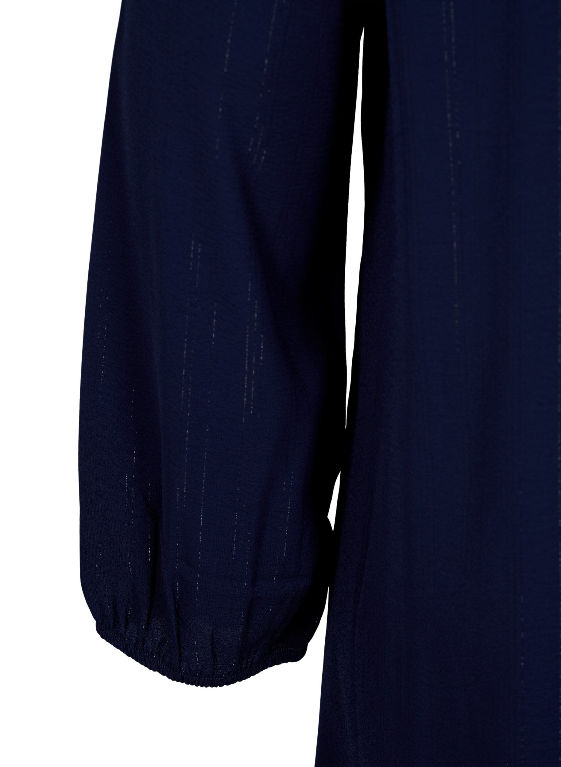 ZizziKurzes Kleid mit R&uuml;schen und Glitzer, Blau, Packshot image number 3