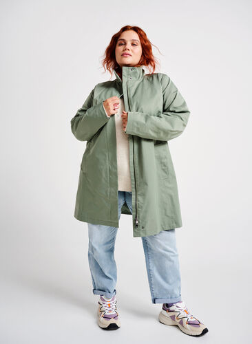 Jacke mit Taschen und hohem Kragen, Sea Spray, Image image number 0