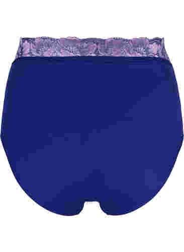 Hipster mit hoher Taille und Spitze, Clematis Blue ASS, Packshot image number 1