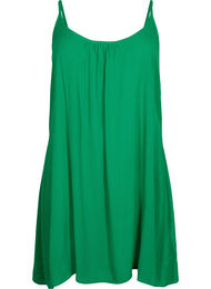 Einfarbiges Trägerkleid aus Viskose, Jolly Green, Packshot