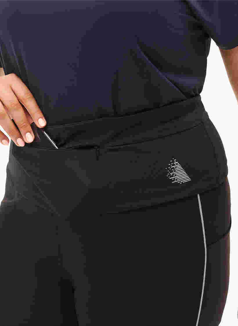 Laufgürtel mit Reißverschlusstaschen, Black, Model image number 1