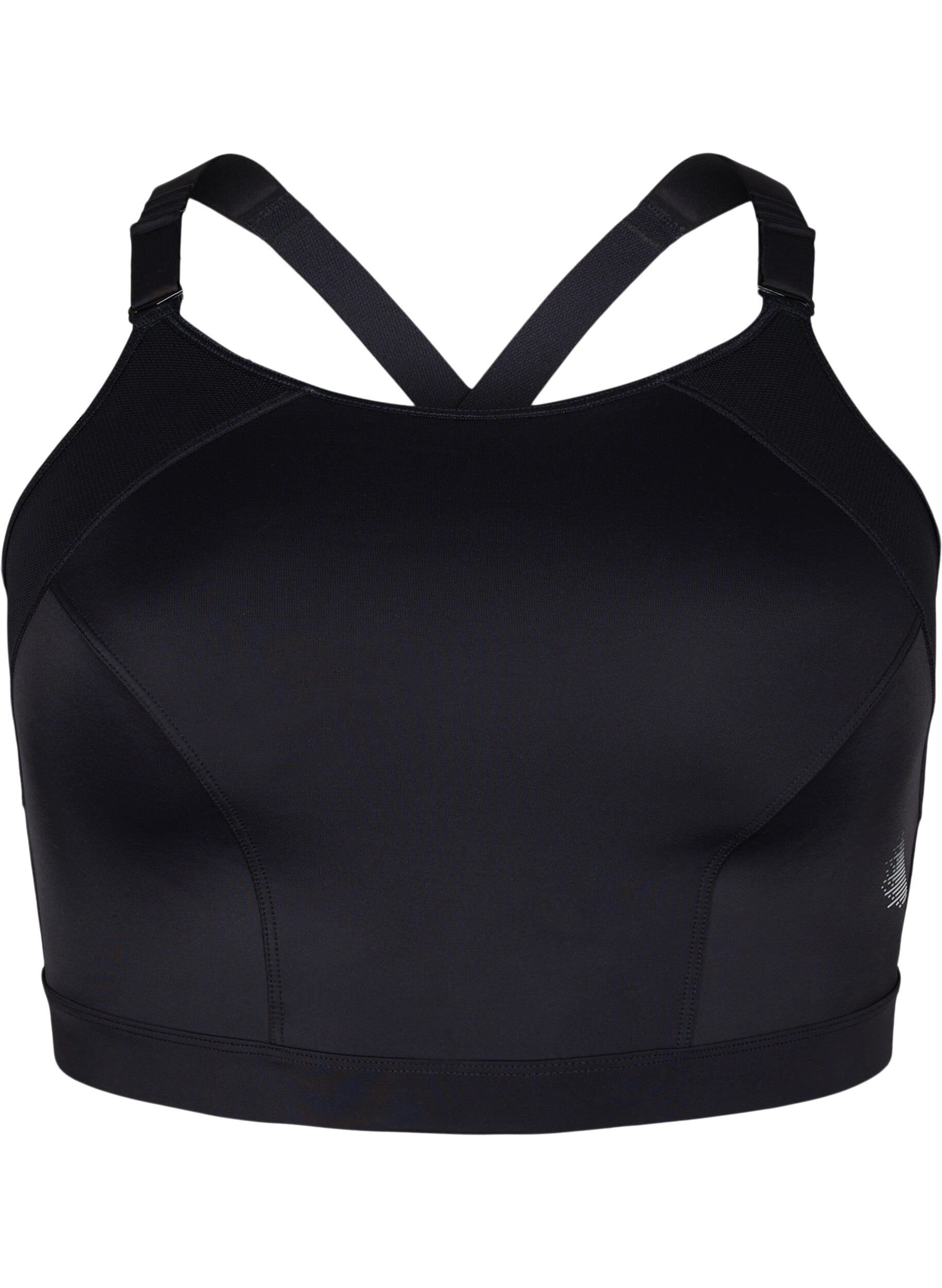 ZizziCORE, SUPER HIGH, SPORTS BRA - Sport-BH mit verstellbaren Schultertr&auml;gern, Black, Packshot image number 0