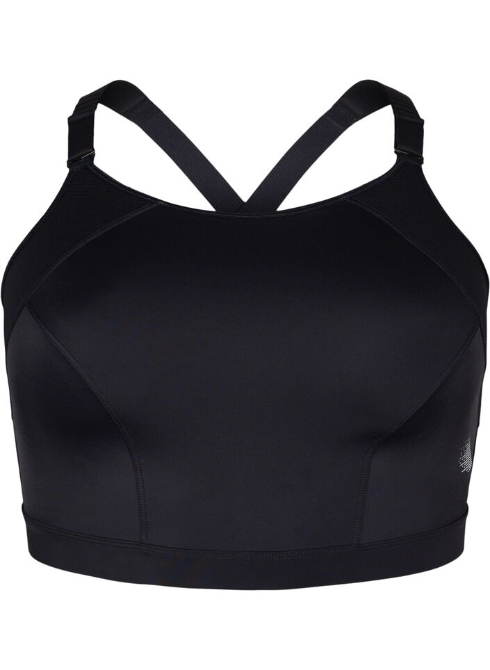 CORE, SUPER HIGH, SPORTS BRA - Sport-BH mit verstellbaren Schulterträgern, Black, Packshot image number 0