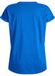 Kurzärmeliges T-Shirt aus einer Baumwollmischung, Blau, Packshot image number 1