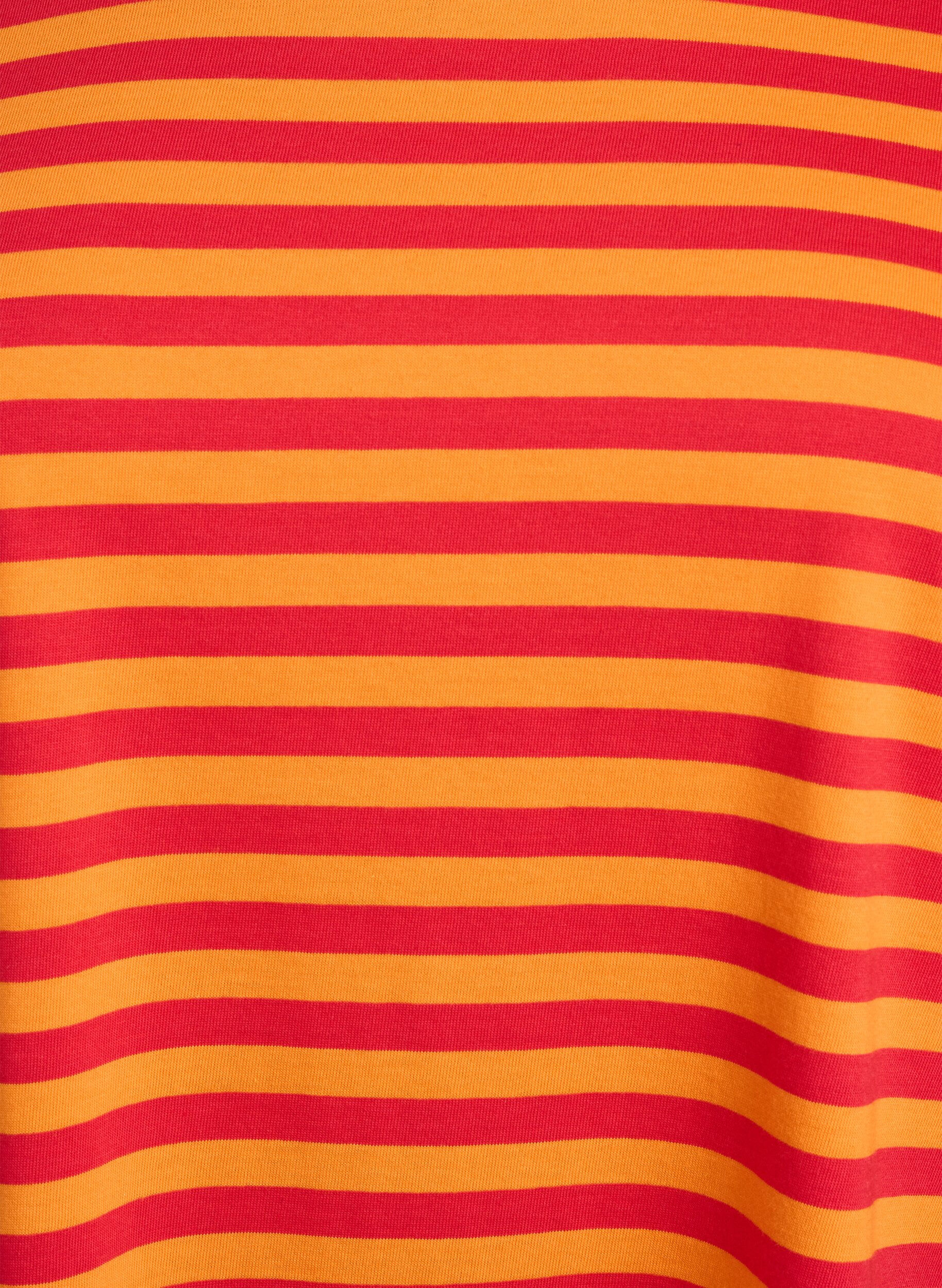 ZizziLang gestreiftes Nachthemd, Rot, Packshot image number 2