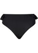 Bikini-Höschen mit Volants, Schwarz, Packshot image number 0