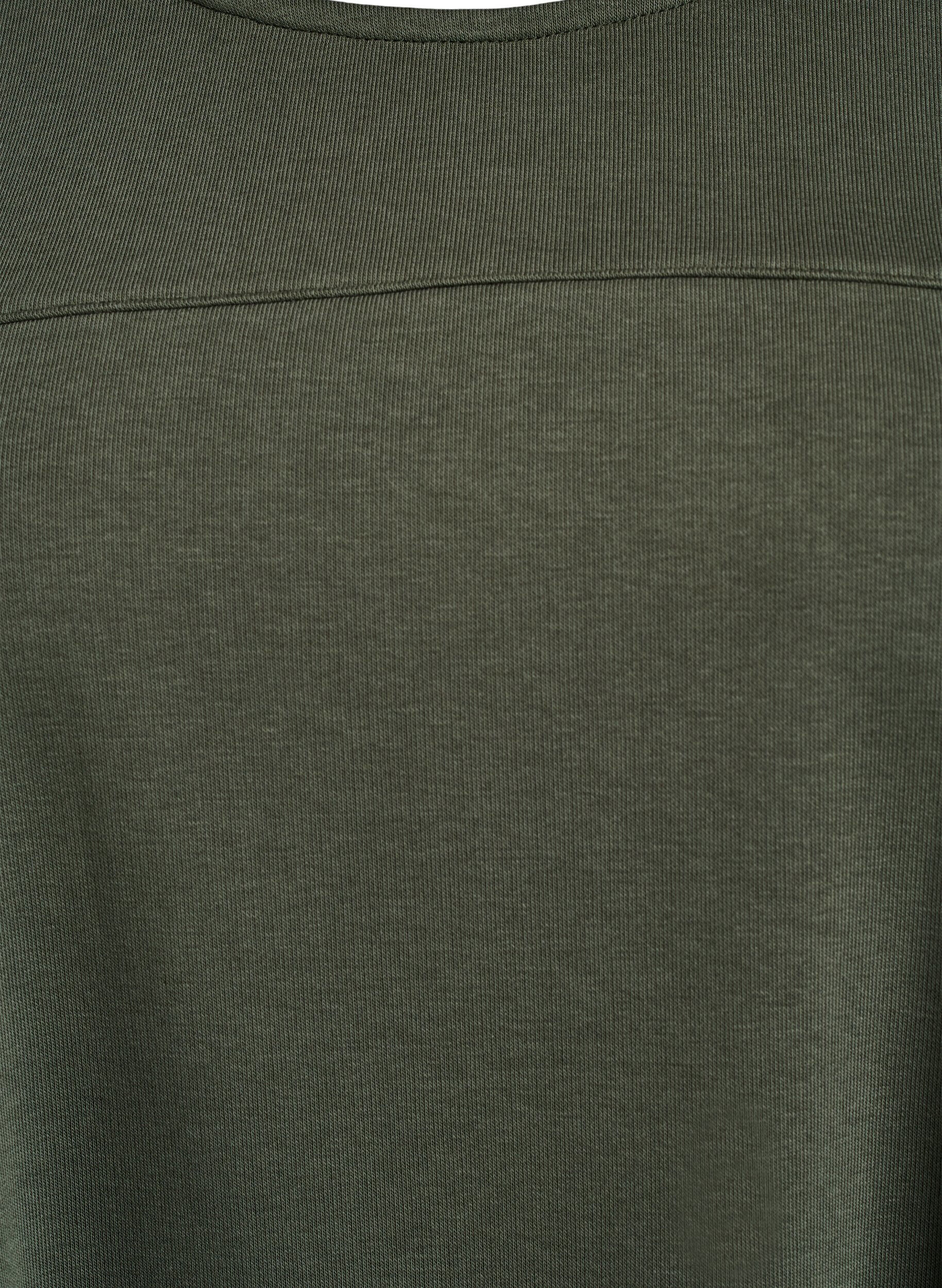 ZizziJerseykleid mit kurzen &Auml;rmeln und Taschen, Gr&uuml;n, Packshot image number 2