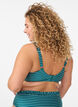 Gestreiftes Bikini Top mit herausnehmbarer Wattierung, Gr&uuml;n, Model image number 1