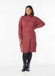 Strickkleid mit Rollkragen, Rot, Model image number 0