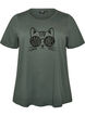 T-Shirt mit Print, Gr&uuml;n, Packshot image number 0