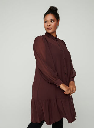 Langarm Kleid mit Knopfverschluss, Fudge, Model image number 0
